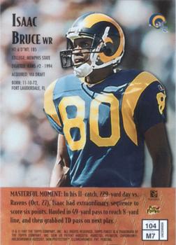 1997 Finest - Embossed #104 Isaac Bruce Back