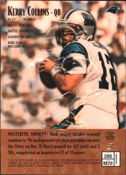 1997 Finest - Embossed #280 Kerry Collins Back