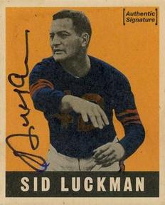1997 Leaf - Reproductions Autographs #23 Sid Luckman Front