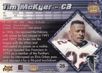 1997 Pacific Crown Collection - Copper #26 Tim McKyer Back