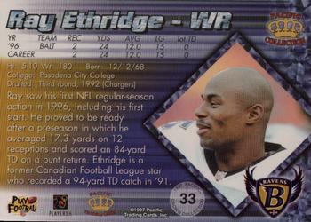 1997 Pacific Crown Collection - Copper #33 Ray Ethridge Back