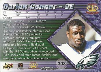 1997 Pacific Crown Collection - Copper #308 Darion Conner Back
