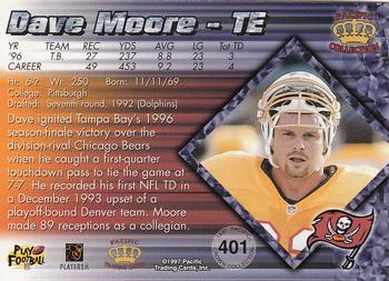 1997 Pacific Crown Collection - Copper #401 Dave Moore Back