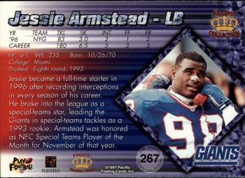 1997 Pacific Crown Collection - Red #267 Jessie Armstead Back