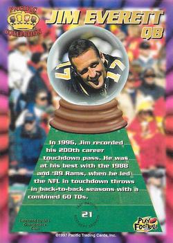1997 Pacific Dynagon Prism - Best Kept Secrets #21 Jim Everett Back