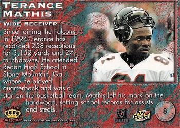 1997 Pacific Dynagon Prism - Copper #8 Terance Mathis Back