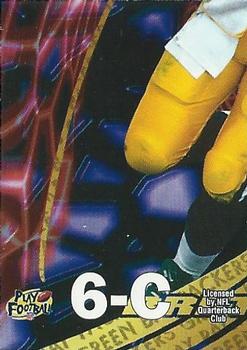 1997 Pacific Invincible - Pop Cards Puzzle Pieces #6-C Brett Favre Front