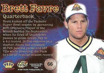 1997 Pacific Philadelphia - Red #66 Brett Favre Back