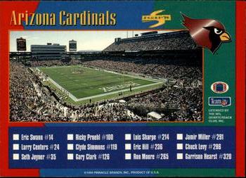 1994 Score #306 Buffalo Bills / Arizona Cardinals Front