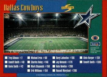 1994 Score #309 Denver Broncos / Dallas Cowboys Front