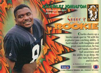 1994 Select #201 Charles Johnson Back