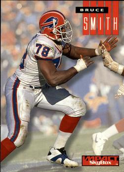 1994 SkyBox Impact #28 Bruce Smith Front