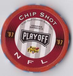 1997 Playoff First & Ten - Chip Shots Red #66 Rodney Peete Back