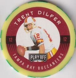 1997 Playoff First & Ten - Chip Shots Yellow #12 Trent Dilfer Front