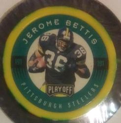 1997 Playoff First & Ten - Chip Shots Yellow #191 Jerome Bettis Front