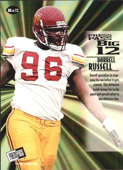 1997 Press Pass - Big 12 #B8 Darrell Russell Back