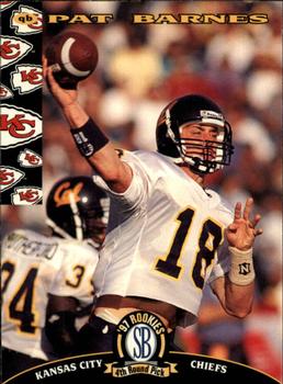 1997 Score Board NFL Rookies #32 Pat Barnes Front