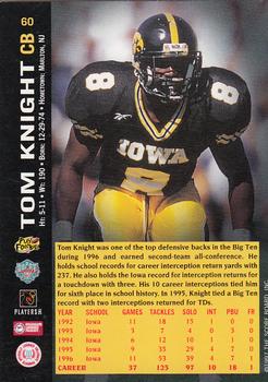 1997 Score Board NFL Rookies #60 Tom Knight Back