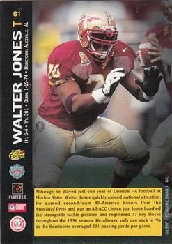 1997 Score Board NFL Rookies #61 Walter Jones Back