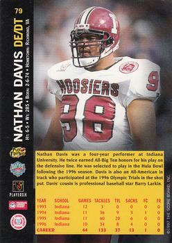 1997 Score Board NFL Rookies #79 Nathan Davis Back