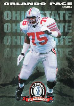 1997 Score Board NFL Rookies #95 Orlando Pace Front