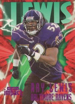 1997 SkyBox Impact - Rave #2 Ray Lewis Front