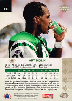 1994 SP #50 Art Monk Back