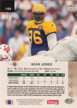 1994 SP #166 Sean Jones Back