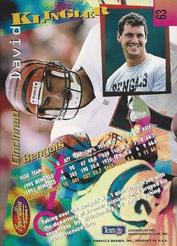 1994 Sportflics #63 David Klingler Back