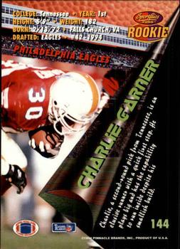 1994 Sportflics #144 Charlie Garner Back