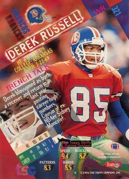 1994 Stadium Club #321 Derek Russell Back