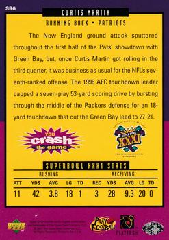 1997 Upper Deck You Crash the Game Super Bowl XXXI - You Crash the Game Super Bowl XXXI Exchange #SB6 Curtis Martin Back