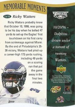 1997 Collector's Choice - Memorable Moments #5 Ricky Watters Back