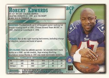 1998 Bowman - Chrome Preview #BCP4 Robert Edwards Back