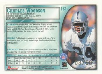 1998 Bowman - Golden Anniversary #181 Charles Woodson Back