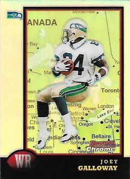 1998 Bowman Chrome - Interstate Refractors #33 Joey Galloway Front