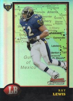 1998 Bowman Chrome - Interstate Refractors #172 Ray Lewis Front