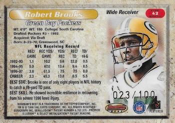1998 Bowman's Best - Atomic Refractors #42 Robert Brooks Back