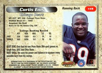 1998 Bowman's Best - Autographs #10b Curtis Enis Back