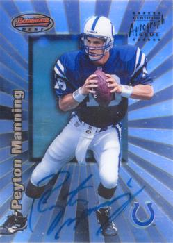 1998 Bowman's Best - Autographs Refractors #7a Peyton Manning Front