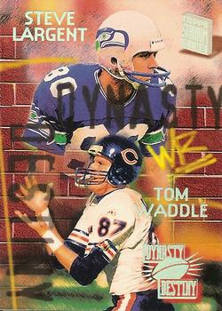 1994 Stadium Club - Dynasty and Destiny #2 Steve Largent / Tom Waddle Front