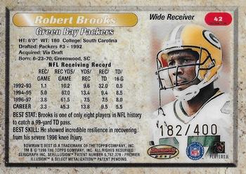 1998 Bowman's Best - Refractors #42 Robert Brooks Back
