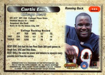 1998 Bowman's Best - Refractors #121 Curtis Enis Back