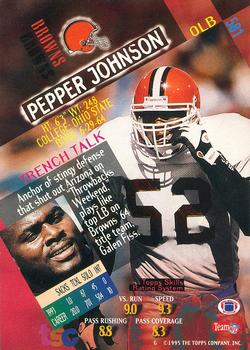 1994 Stadium Club - First Day Issue #581 Pepper Johnson Back