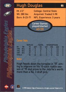1998 Collector's Edge First Place - 50-Point #65 Hugh Douglas Back