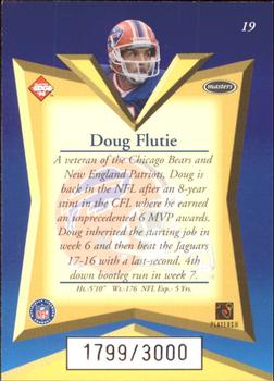 1998 Collector's Edge Masters - 50-Point #19 Doug Flutie Back