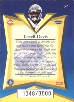 1998 Collector's Edge Masters - 50-Point #52 Terrell Davis Back