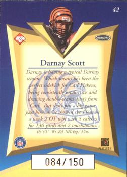 1998 Collector's Edge Masters - 50-Point Gold #42 Darnay Scott Back