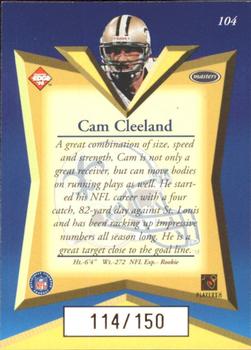 1998 Collector's Edge Masters - 50-Point Gold #104 Cam Cleeland Back