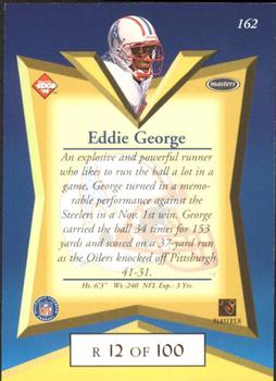 1998 Collector's Edge Masters - Gold Redemption SN100 #162 Eddie George Back